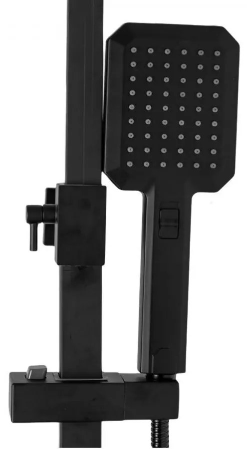 Coloană de Duș cu Afisaj MCD Inox Negru Model SJG/001 – Tehnologie Avansată și Design Elegant pentru Baia Modernă