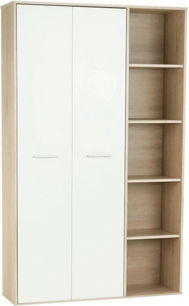 Dulap MAURUS NEW MA52, stejar sonoma/alb, PAL melaminat, cu 2 usi, 111