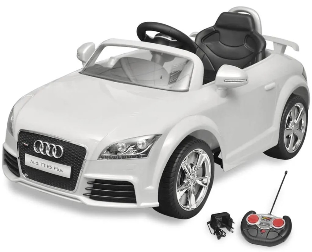 Masinuta pentru copii Audi TT RS, cu telecomanda,alb