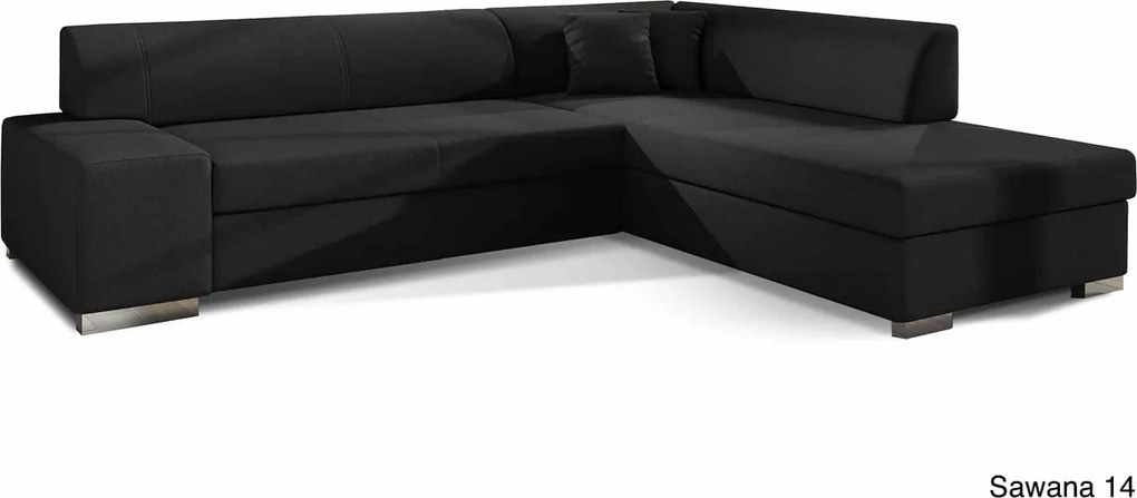 Colțar lemn masiv Extensibil Primo Depozitare 278x217cm Personalizabil - Sawana 21, Stânga