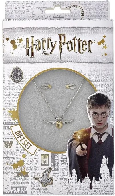 Set pandantiv si cercei licenta Harry Potter Hotoaica Aurie