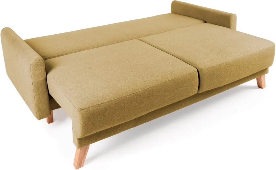 Canapea extensibilă Bonami Selection Pop, galben