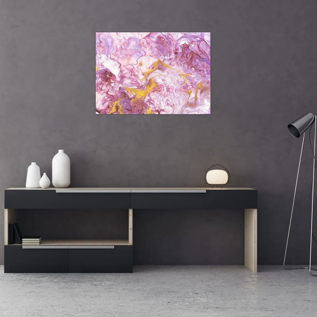 Tablou - Abstract roz (70x50 cm)