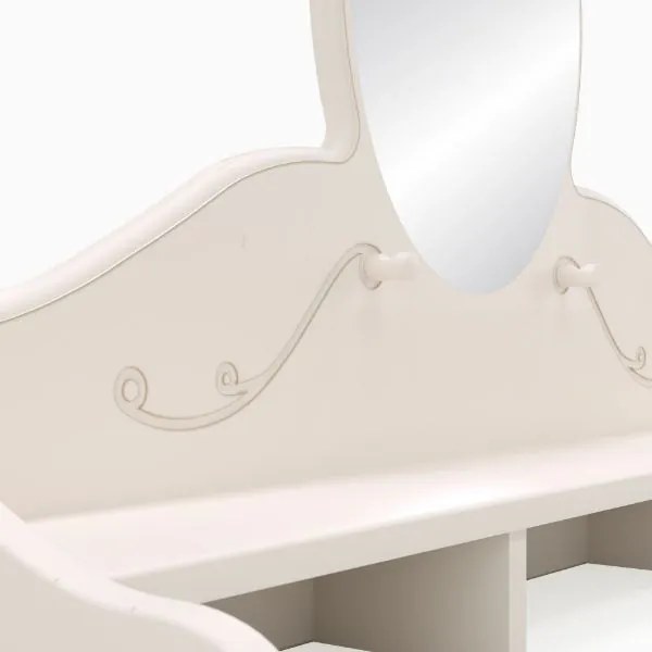 Coiffeuse cu 3 compartimente alb Sweet