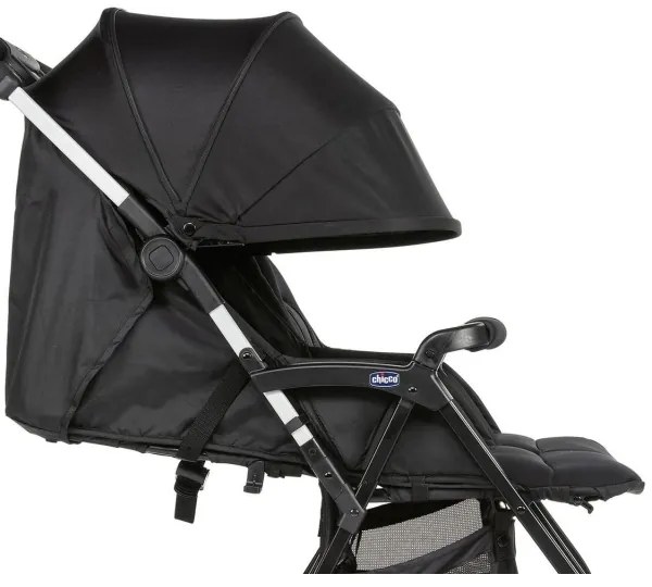 Cărucior de copii pentru gemeni Chicco OHLALA TWIN Black Night negru