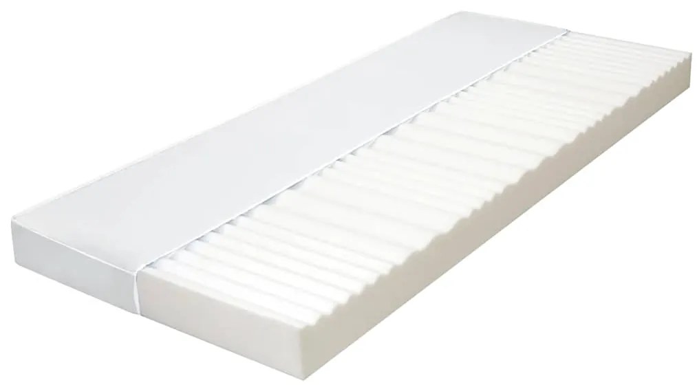 vidaXL Saltea, 120 x 200 cm, 7 zone, spumă PU, 10 cm, H2 H3