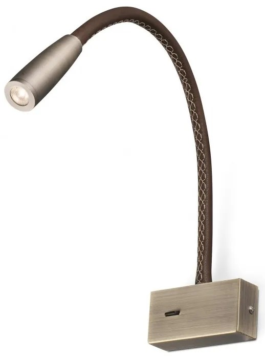 Aplica moderna cu reader LED LEAD Bronze 62704