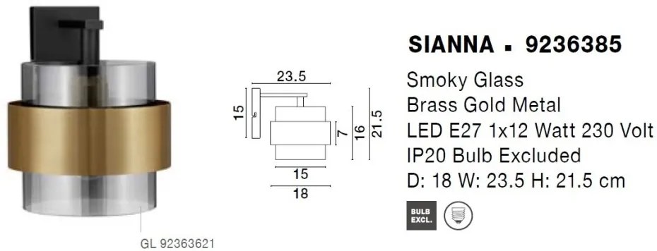 Aplica de perete design modern SIANNA