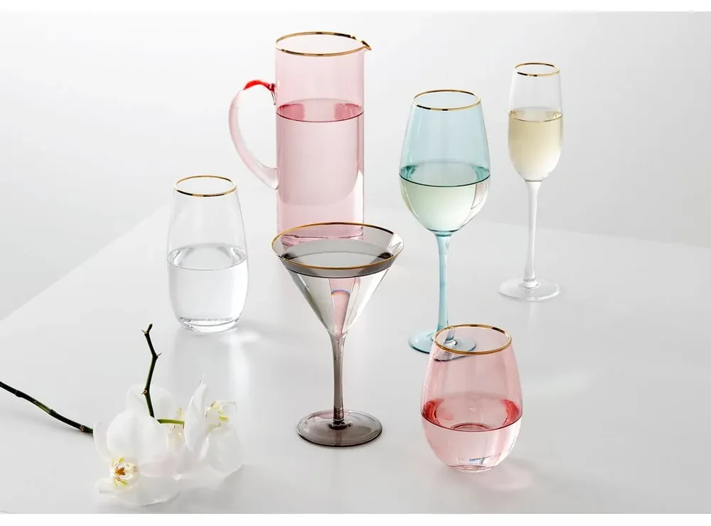 Pahar de vin Ladelle Chloe, 600 ml, roz