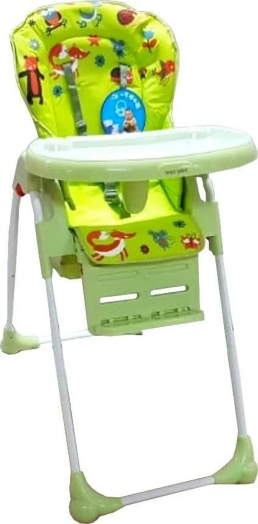 Scaun de masa pentru copii si bebe Baby Care™ CC reglabil in 3 trepte,pliabil, centura de siguranta, sezut comfortabil, masuta detasabila, pozitie