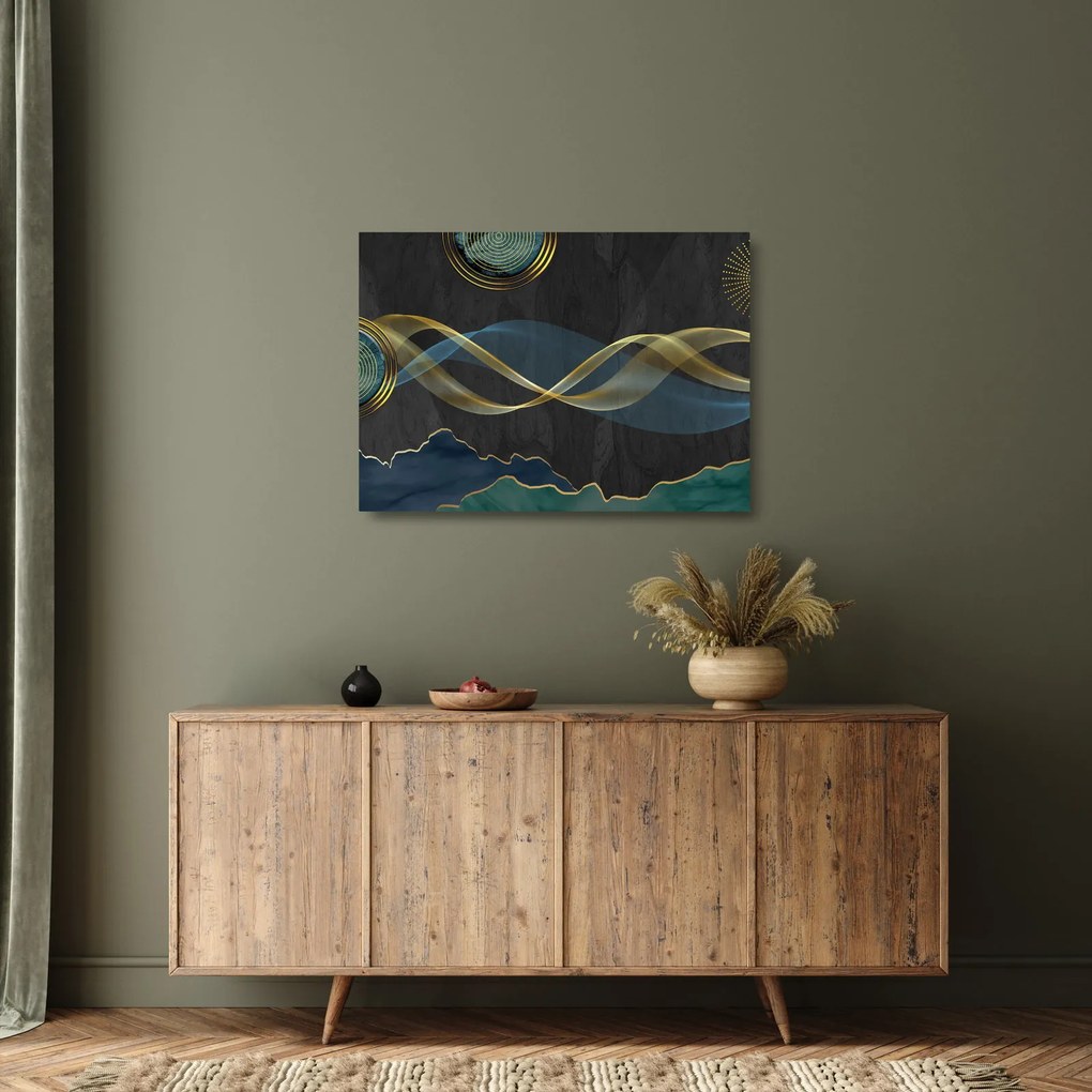 Tablou pe sticlă - Abstract (70x50 cm)