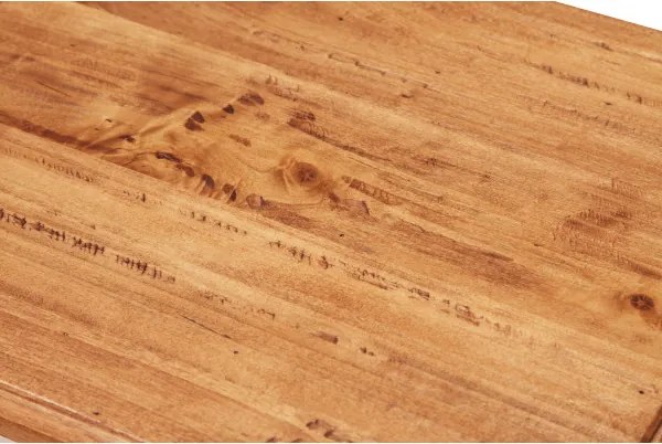 Noptiera, L46 36 H70 cm, alb antichizat natur, lemn masiv