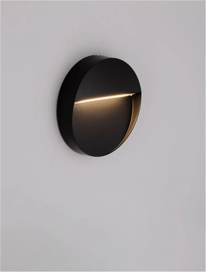 Aplica de perete LED iluminat ambiental exterior NECTAR negru
