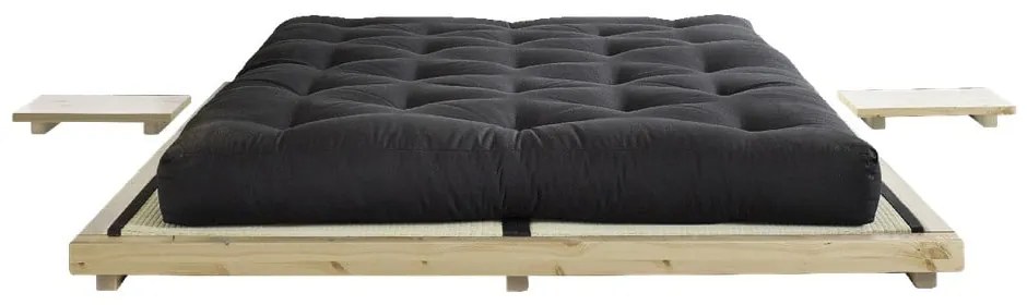 Pat matrimonial din lemn masiv de pin cu somieră 160x200 cm Dock – Karup Design