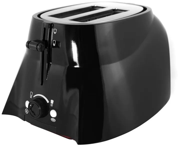 Prajitor de paine Uncanny Brands Darth Vader, 650W, Trepte reglabile, Sunete si lumini autentice Star Wars, Negru