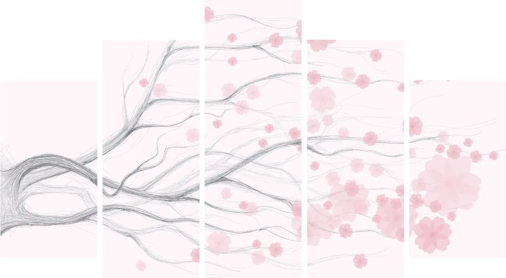 Tablou - Flori roz (150x105 cm)