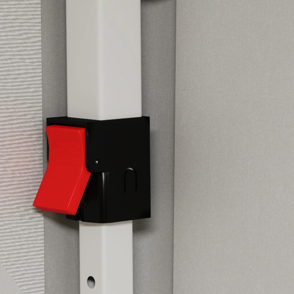 Outsunny Pavilion de grădină exterior pliabil 3 x 6 m cu 6 panouri laterale, sac de transport inclus, alb | Aosom Romania