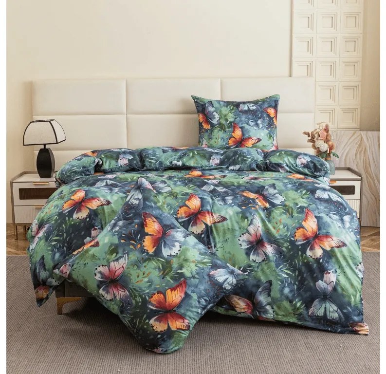 Lenjerie de pat din microfibra COLORFUL BUTTERFLY, colorat Dimensiune lenjerie de pat: 70 x 90 cm | 140 x 220 cm