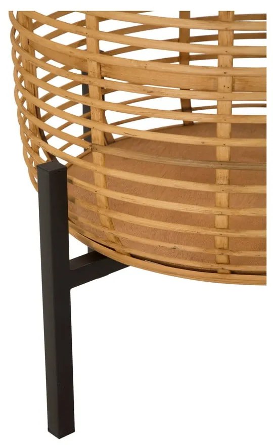 Set 2 suporturi pentru ghivece din ratan Mauro Ferretti, înălțime 47 cm