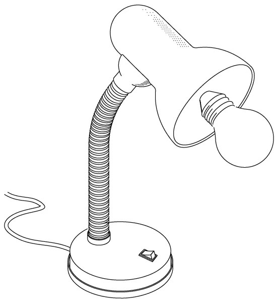 EGLO 9229 - Lampa de masa BASIC 1xE27/40W