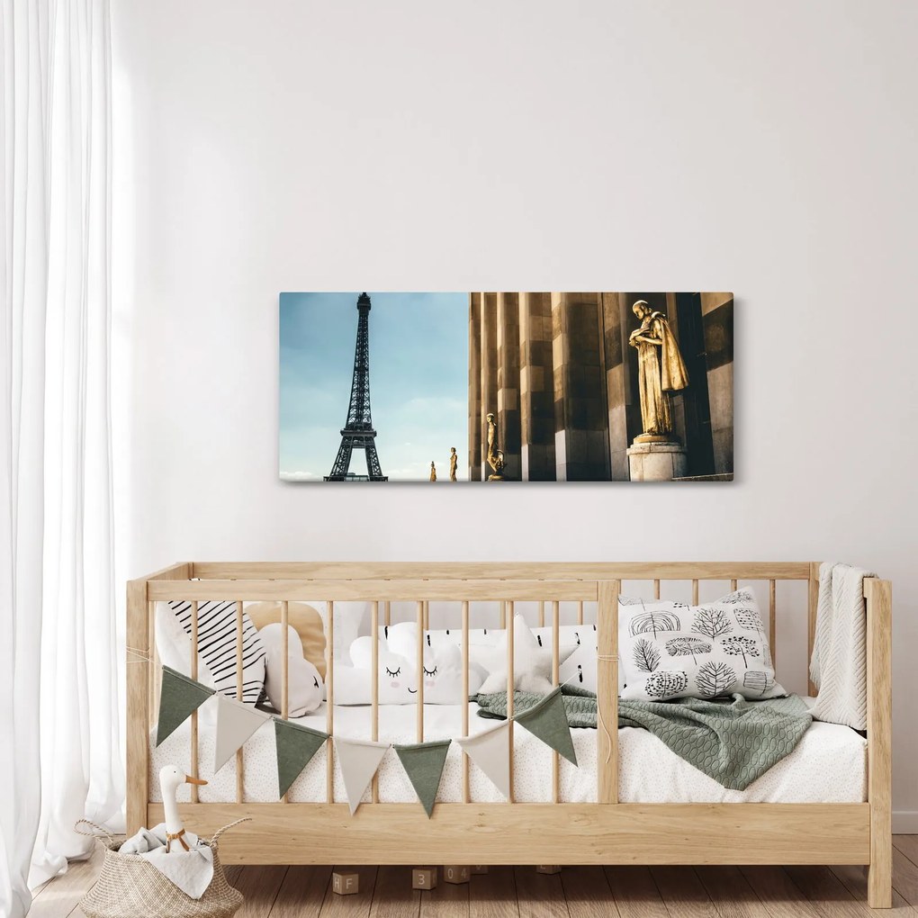 Tabou din piața Trocader, Paris (120x50 cm)