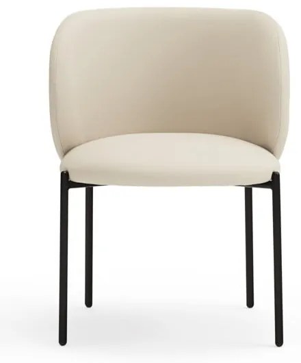 Set de scaune de sufragerie alb 2 buc. tapițat Mogi – Teulat