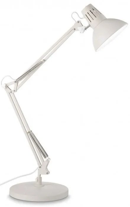 Lampa de birou cu brat articulat WALLY TL1 TOTAL WHITE