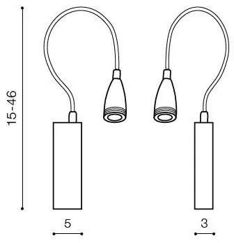 Azzardo AZ1548 - LED Spot de perete pentru baie VERONICA 1xLED/3W/230V
