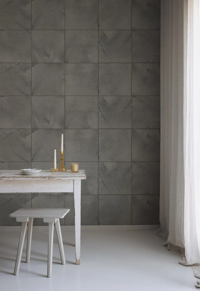 Tapet Craft Tiles, Gray, Rebel Walls