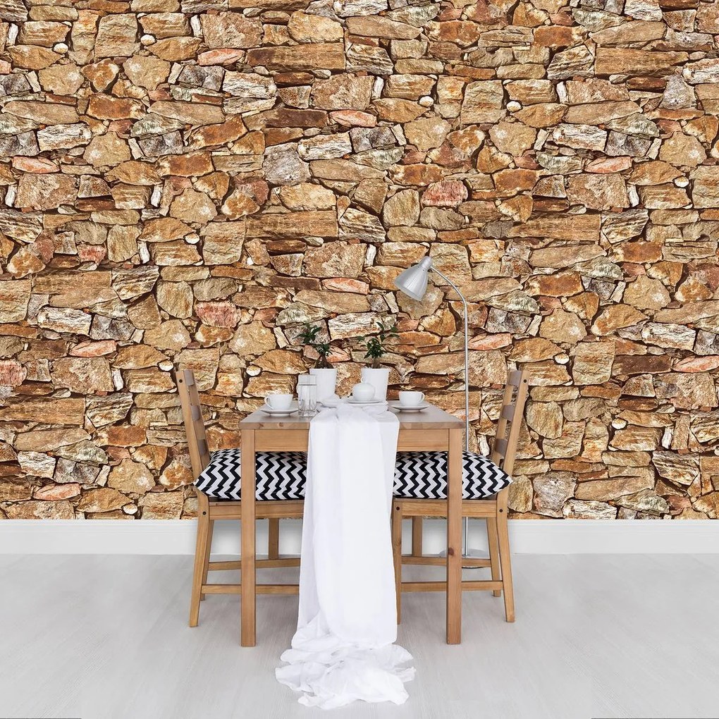 Fototapet - Stone Wall Rock (254x184 cm)