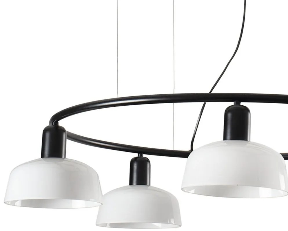 Lustra suspendata design modern TATAWIN S alb
