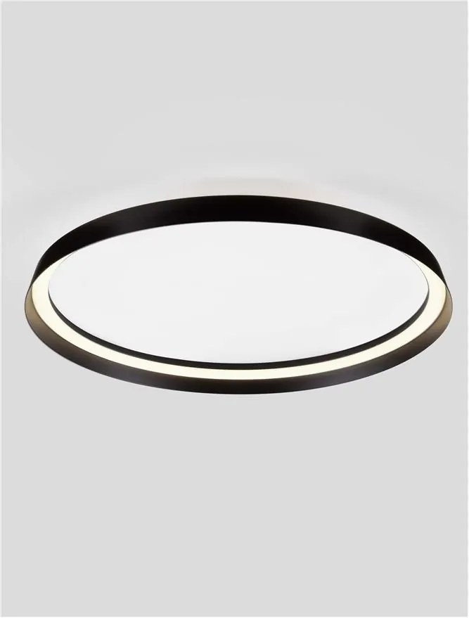 Plafoniera LED design modern circular ORMI negru D-60cm