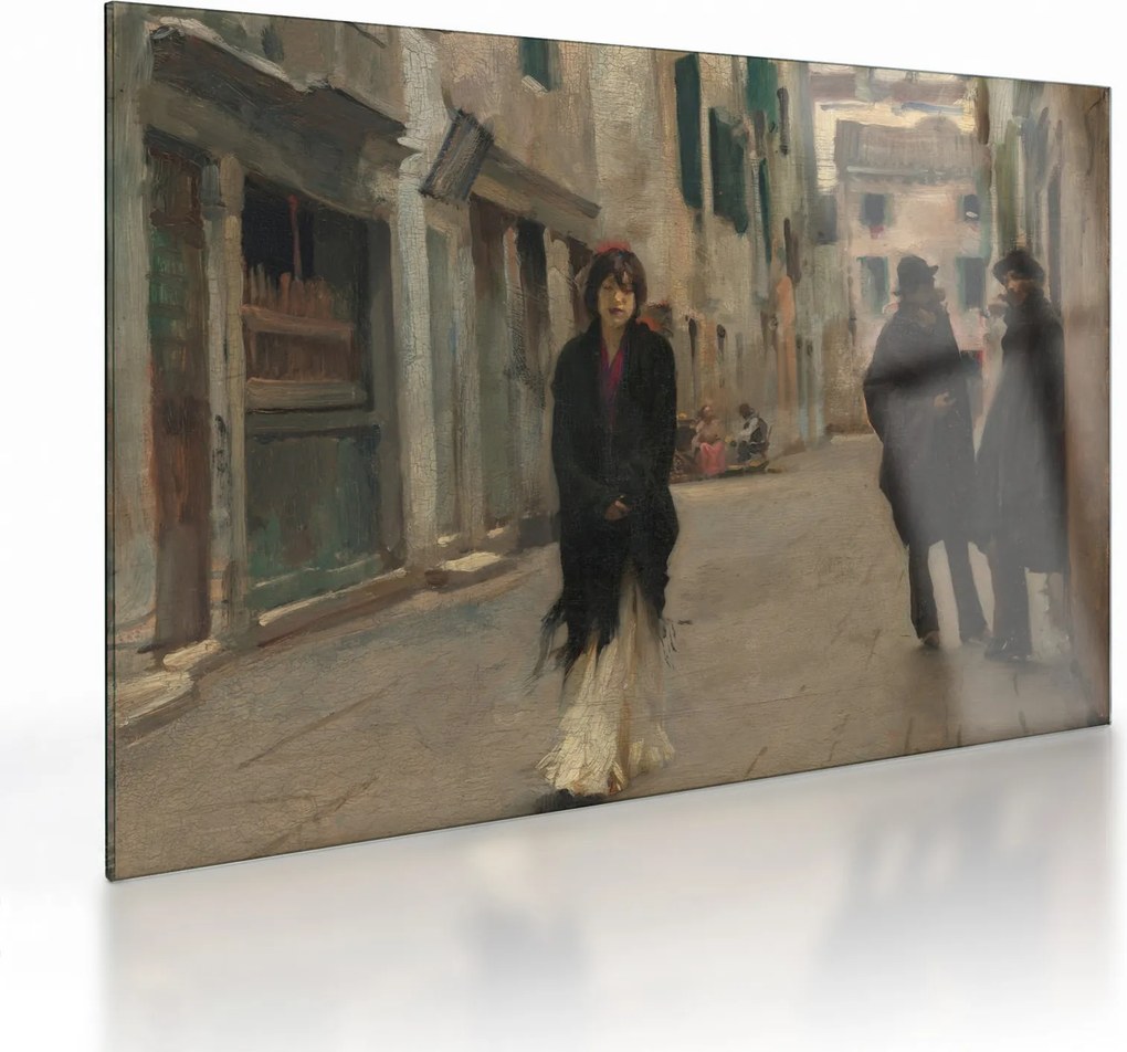 Tablou pe sticlă - John Singer Sargent, Street in Venice, reproducere (70x50 cm)