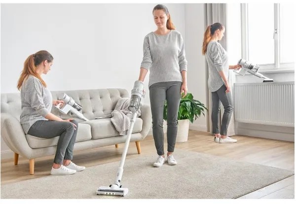 Sencor Aspirator vertical wireless 2în1 250W/2200 mAh alb