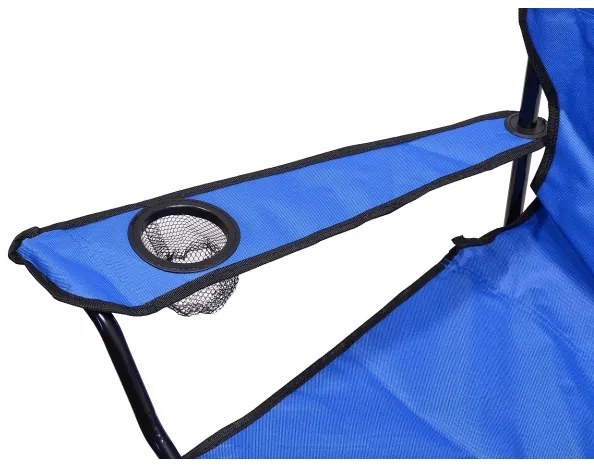 Scaun camping pliabil albastru