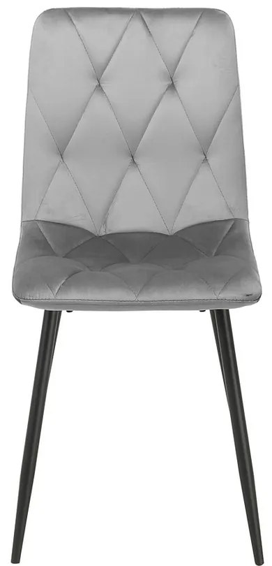 Scaun de bucaterie Tom Velvet, gri deschis