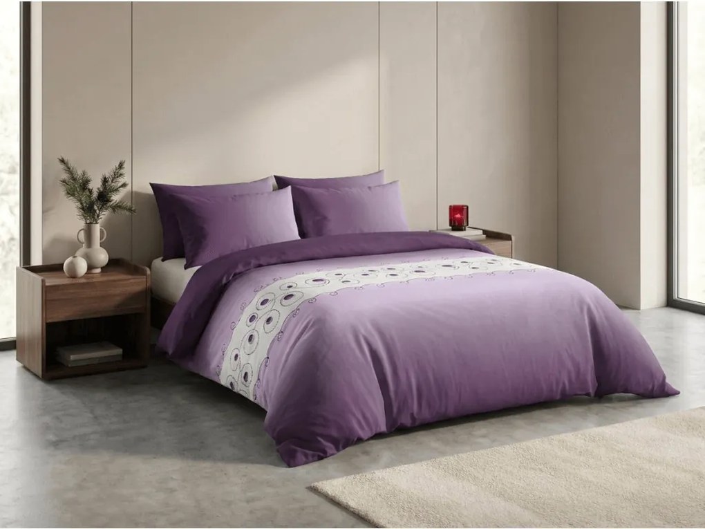 Lenjerie de pat din bumbac NAVIRI mov Dimensiune lenjerie de pat: 70 x 90 cm | 140 x 200 cm