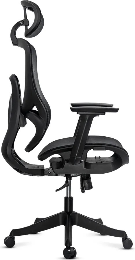 Scaun ergonomic SYYT 9518 negru, brațe 3D și șezut culisabil