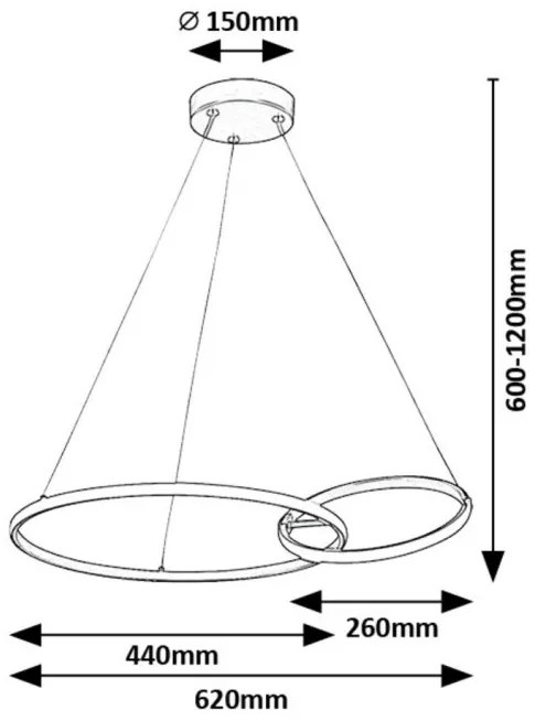 Lustra LED suspendata design modern Emilion