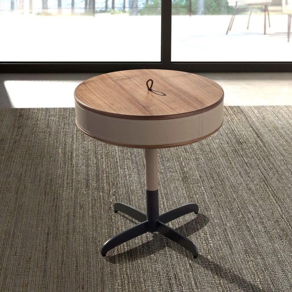 Masuta rotunda LUX Walnut