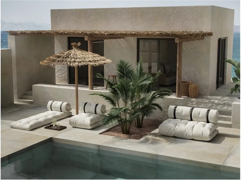 Fotoliu extensibil adecvat pentru exterior Karup Design Design OUT™ Buckle Up Dark Grey, gri închis