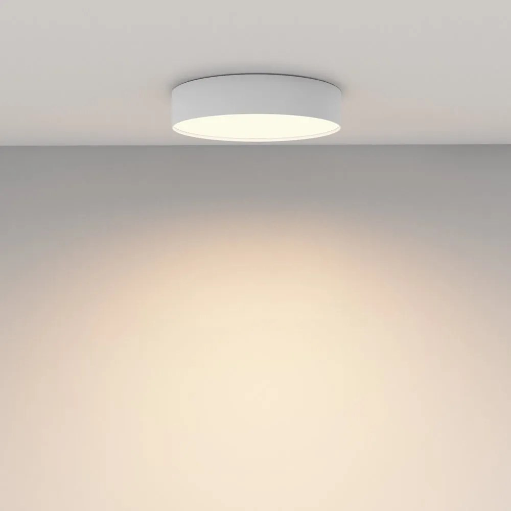 Plafoniera LED design tehnic Zoom D-30cm 3000K alba