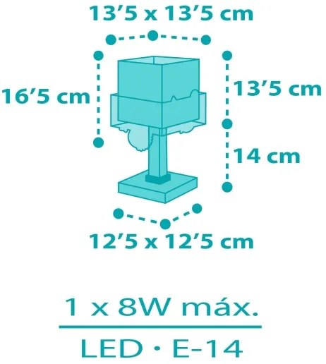 Veioză pentru copii HAPPY JUNGLE 1xE14/8W/230V Dalber 63311