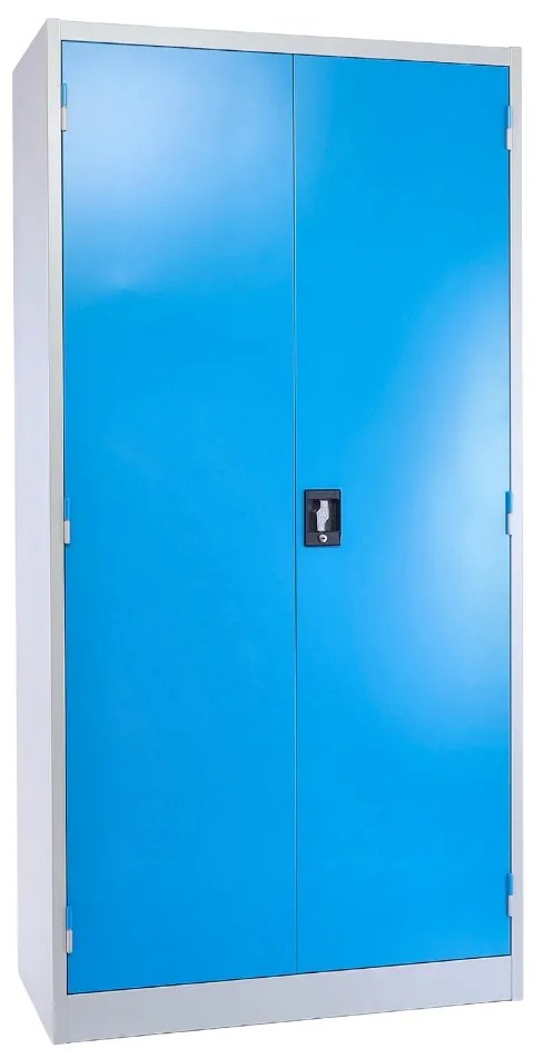Cutie de scule metalica cu sertare, 91,4 x 45,7 x 183 cm, incuietoare cu cilindru, albastru - ral 5012