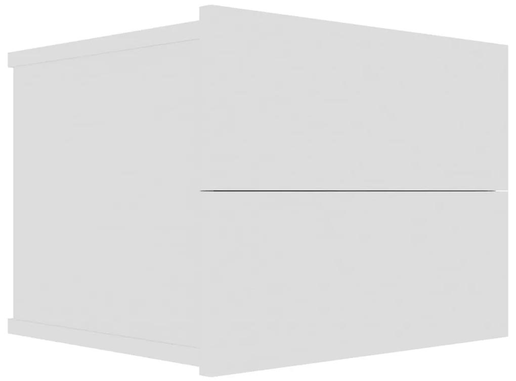 801053 vidaXL Noptieră, alb, 40 x 30 x 30 cm, PAL
