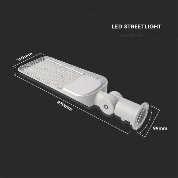 Lampă LED stradală SAMSUNG CHIP LED/50W/230V 6500K IP65 gri