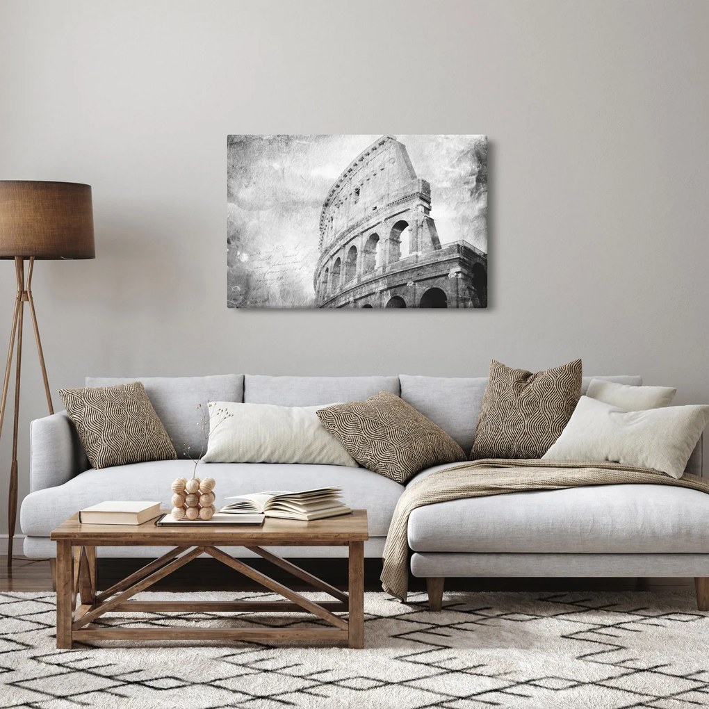 Tablou - Carte poștală de epocă a orașului N⁰1 (90x60 cm)