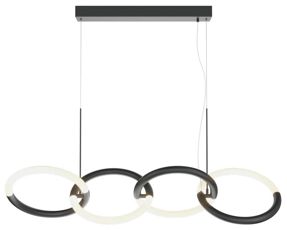 Lustra LED suspendata design modern Node negru