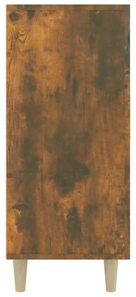 Servanta, stejar fumuriu, 90x34x80 cm, lemn compozit 1, Stejar afumat