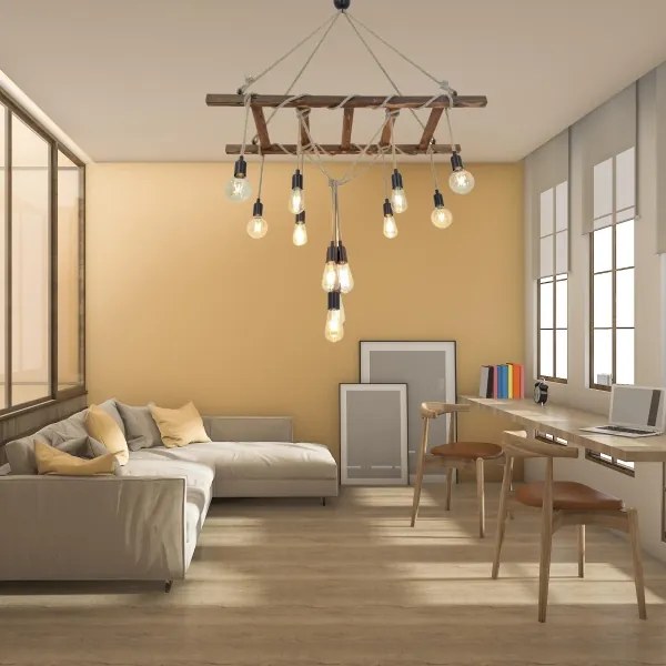 Lustră pe cablu MERDIVEN 12xE27/40W/230V